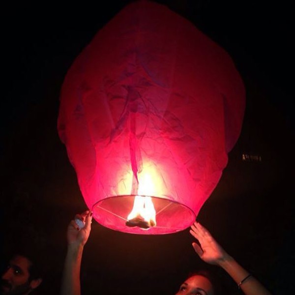 Coloured Chinese Sky Lantern Ice Entertainments