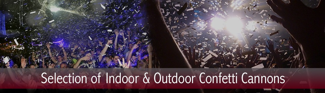 Indoor and Outdoor Confetti Cannons