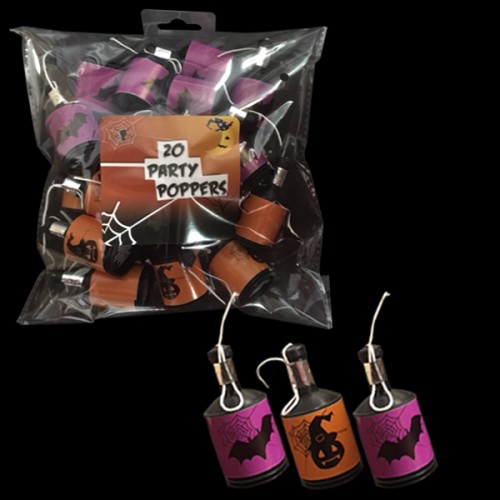 Pack of 20 Halloween Party Poppers