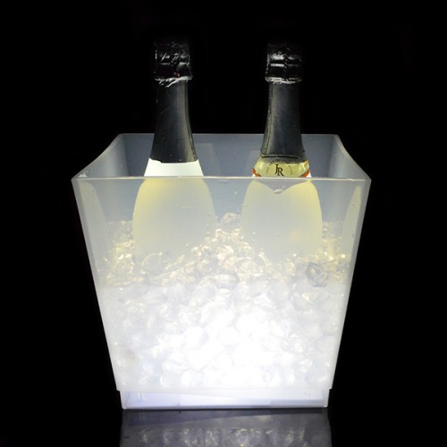 Individual 10L White LED Glow Ice Bucket