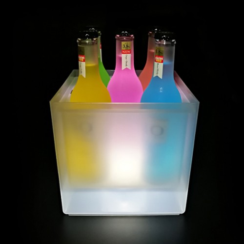 Individual White LED Glow Dry Ice Ice Bucket (3.5L)