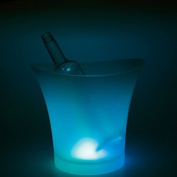 1 Individual White LED Glow Ice Bucket (5L)