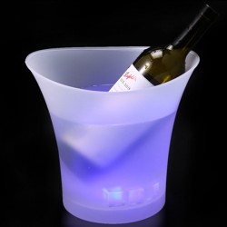 1 Individual White LED Glow Ice Bucket (5L)