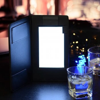 Unbranded Small LED Light-Up Menu (Bill Presenter)