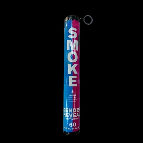 Ring-Pull Gender Reveal BOY Smoke Tube (Hand-Held)