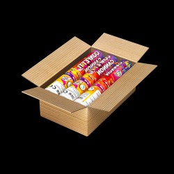 Box of 6 30cm Confetti Cannons (Mixed Metallic Foil)