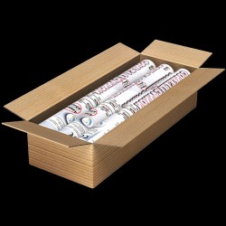 Box of 6 50cm Confetti Cannons (White Tissue Paper)
