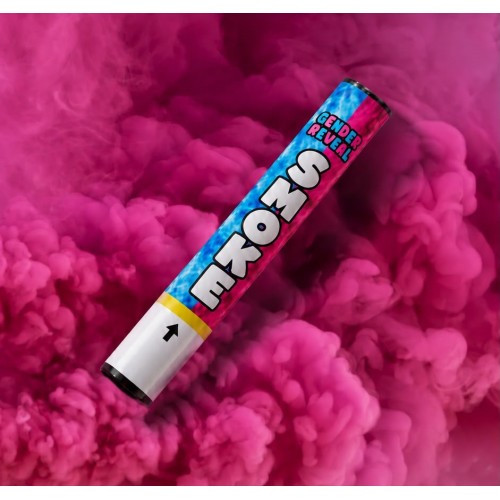 Ring-Pull Gender Reveal GIRL Smoke Tube (Hand-Held)