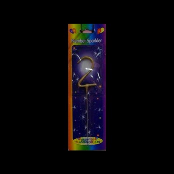 Individual Single Digit Sparkler - Two Individual Single Digit Sparkler - Two