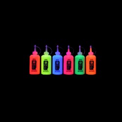 Individual UV Glow Neon Fabric Paint (175ml)