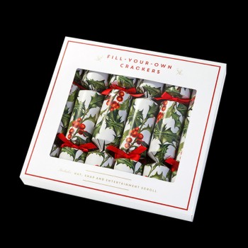 Box of 6 Botanical Christmas 'Fill Your Own' Crackers
